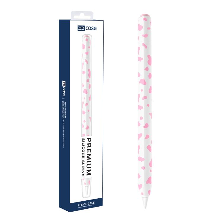 XDcase Cow Print Silicone Protective Stylus Pen Sleeve, For Apple Pencil Pro / 2, For Apple Pencil USB-C / 3