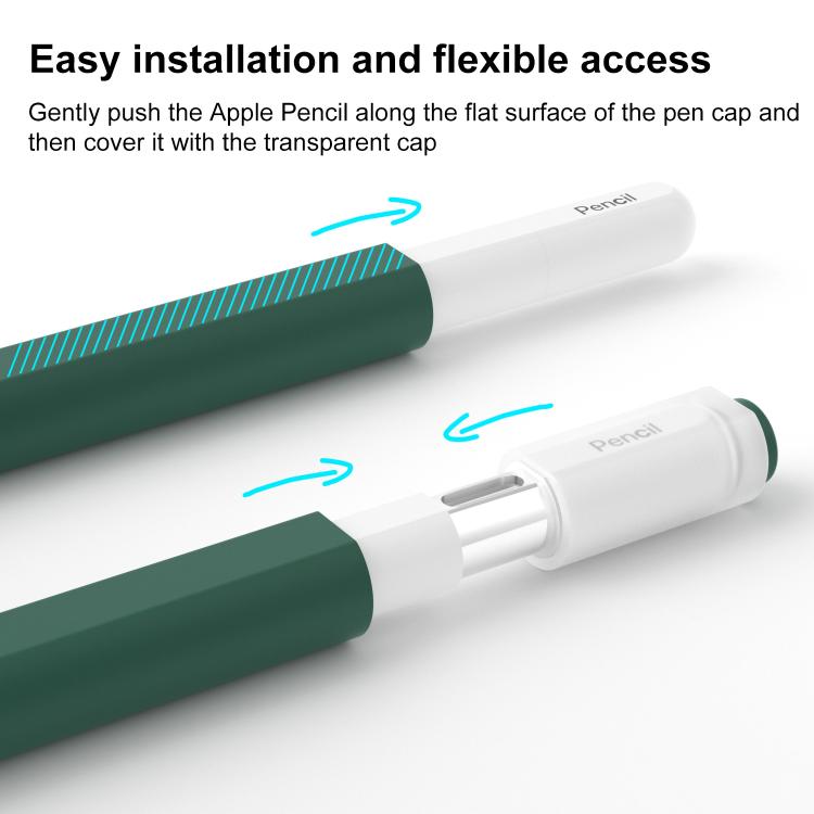 XDcase Jelly Detachable Cap Silicone Stylus Pen Sleeve, For Apple Pencil USB-C / 3