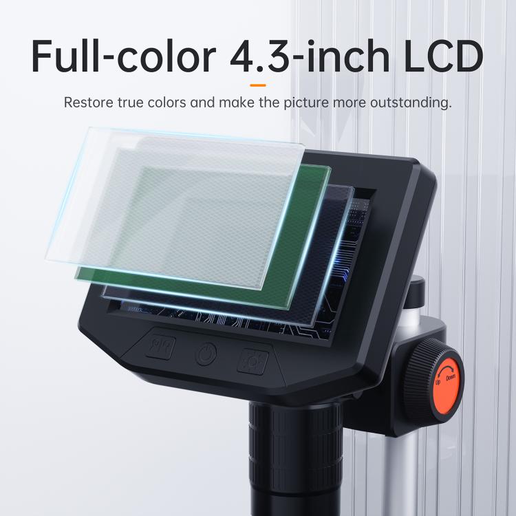P220 4.3 inch 200W Pixel 1000x HD Microscope