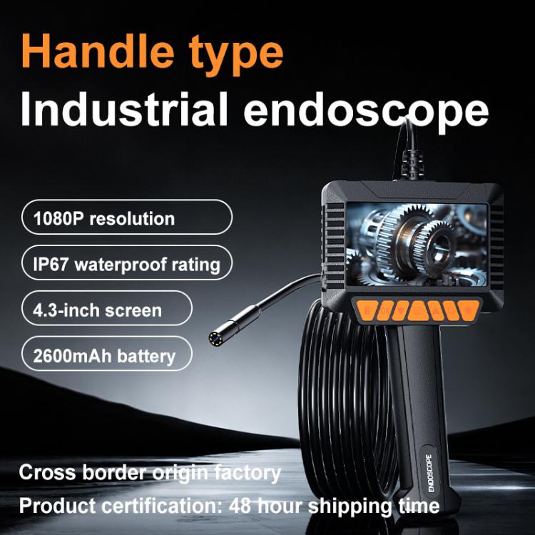 P270 4.3 inch HD Screen Industrial Endoscope, 8mm Single Lens / 2m, 8mm Single Lens / 5m, 8mm Single Lens / 10m