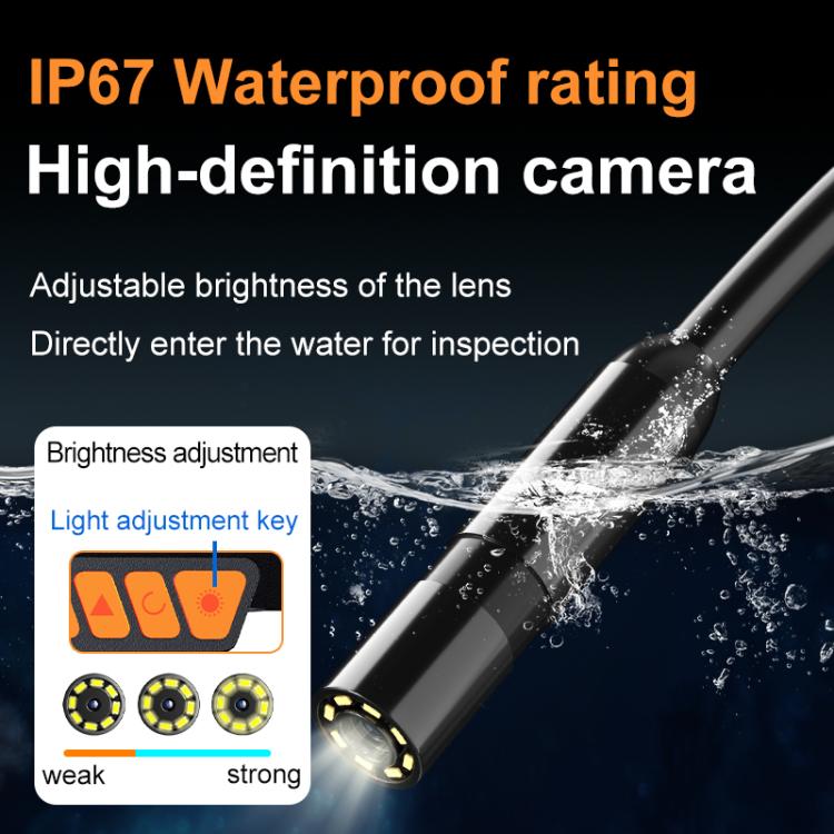 P270 4.3 inch HD Screen Industrial Endoscope, 8mm Single Lens / 2m, 8mm Single Lens / 5m, 8mm Single Lens / 10m