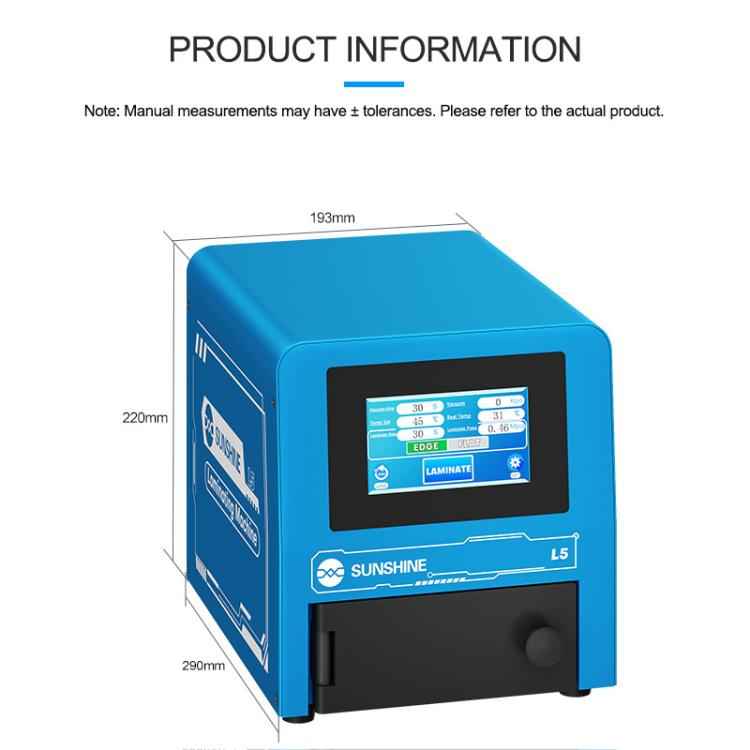 SUNSHINE L5 8 inch Smart Mini LCD Screen Laminator, US Plug, EU Plug
