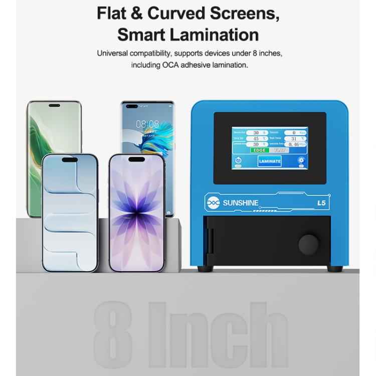 SUNSHINE L5 8 inch Smart Mini LCD Screen Laminator, US Plug, EU Plug