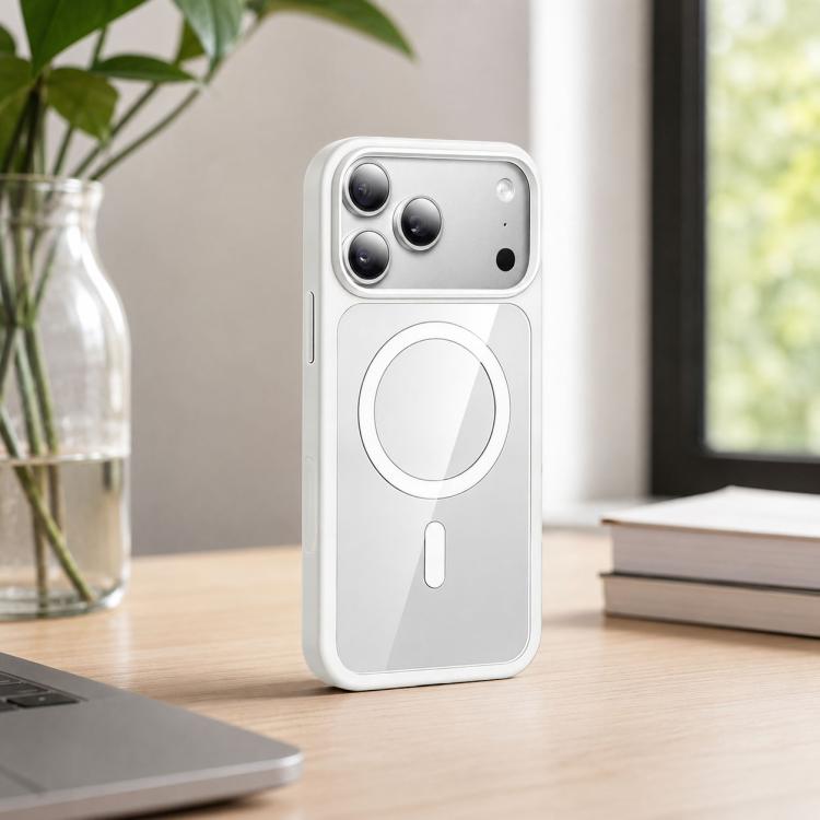 XDcase JINDUN Clear Cover Independent Metal Button Magnetic Phone Case, For iPhone 17 Pro Max, For iPhone 17 Pro, For iPhone 17
