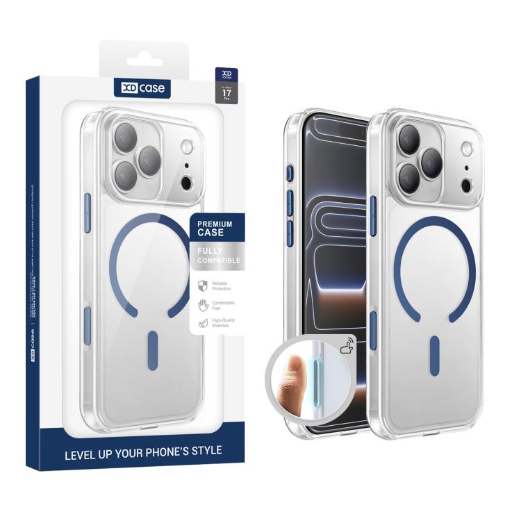 XDcase Frosted Transparent Magnetic Shockproof Phone Case, For iPhone 18, For iPhone 18 Pro, For iPhone 18 Pro Max, For iPhone 17 Pro Max, For iPhone 17 Pro, For iPhone 17