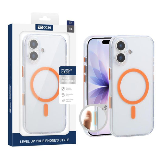 XDcase Frosted Transparent Magnetic Shockproof Phone Case, For iPhone 18, For iPhone 18 Pro, For iPhone 18 Pro Max, For iPhone 17 Pro Max, For iPhone 17 Pro, For iPhone 17