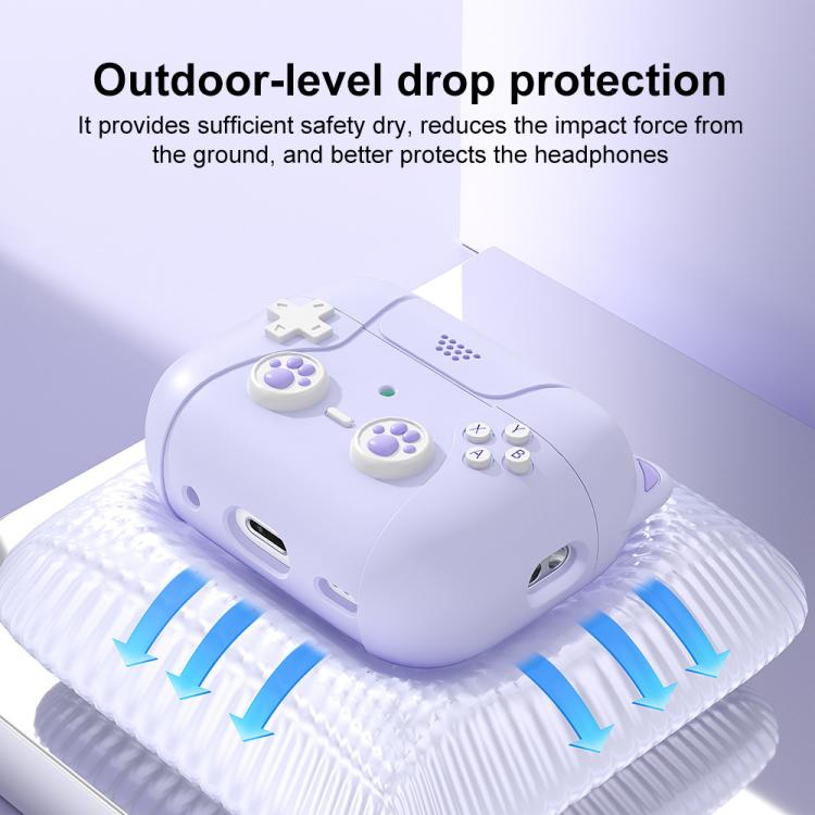 XDcase Retro Cat Cartoon Silicone Earbuds Case, For AirPods 5 / 4, For AirPods Pro 3, For AirPods Pro 2