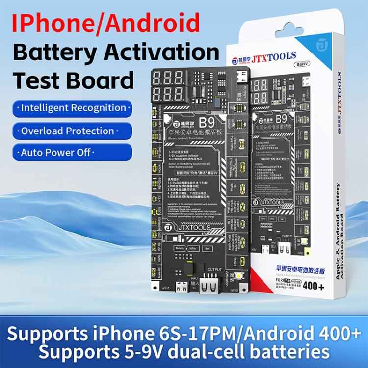 JTX B9 5-9V Battery Charging Activation Board for iPhone 6S-17 Pro Max (without 16e) & Android, JTX B9