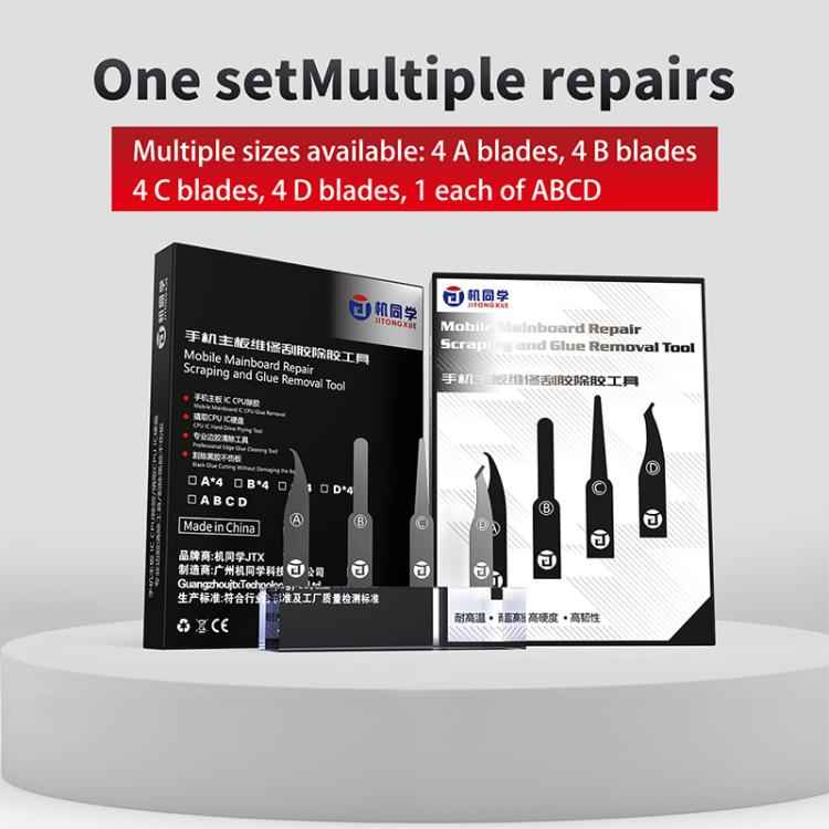 JTX DP-4 4 in 1 Hand Grinding Multifunctional Motherboard CPU IC Glue Removal Blades, JTX DP-4