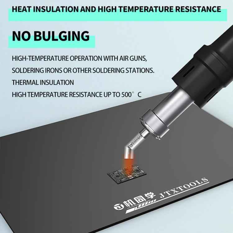 JTX TP-5 5mm Antistatic Anti-Slip Extra Thick Insulated Repair Black Silicone Pad, JTX TP-5