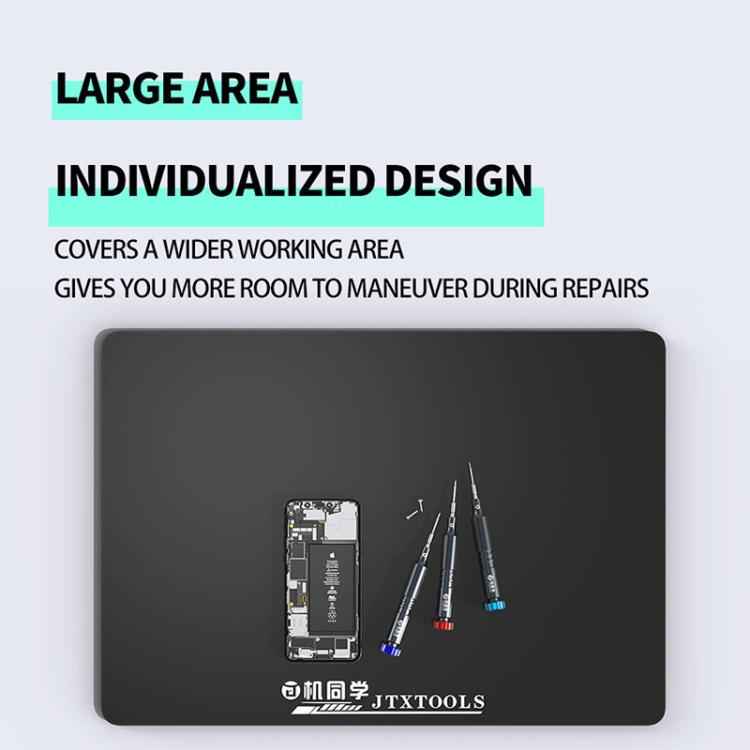 JTX TP-5 5mm Antistatic Anti-Slip Extra Thick Insulated Repair Black Silicone Pad, JTX TP-5