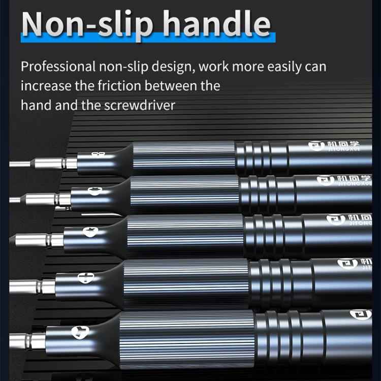 JTX JT-87 Anti-Slip Super Hard S2 Steel Precision 2D Screwdriver, Y 0.6, T2, 1.5, 0.8, 2.5, 5 in 1 Set