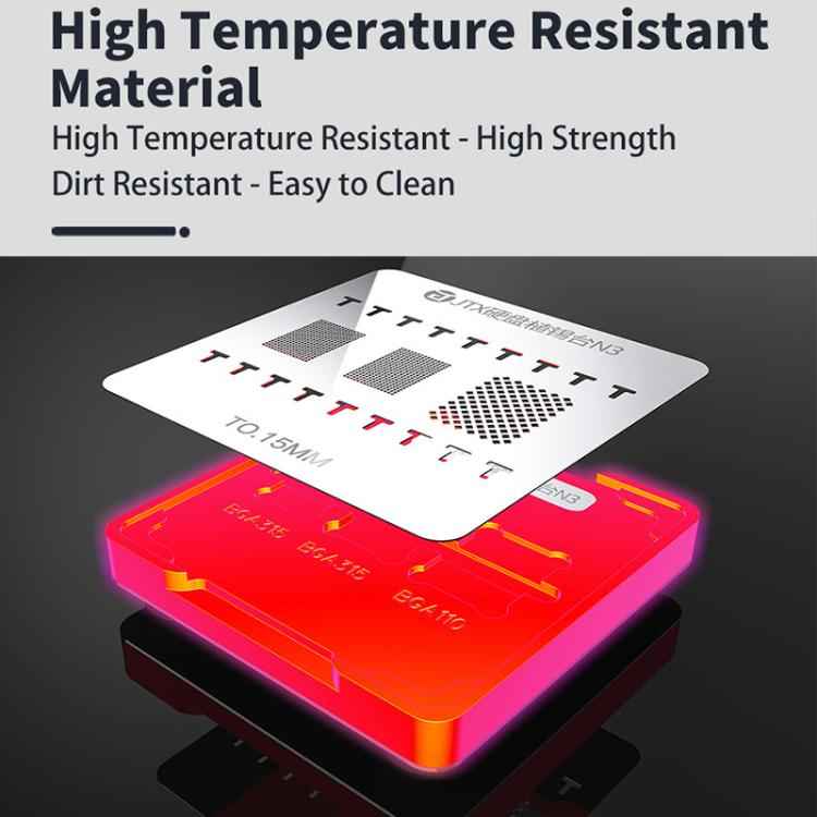 JTX N3 BGA Planting Tin Reballing Stencil Platform Set, JTX N3