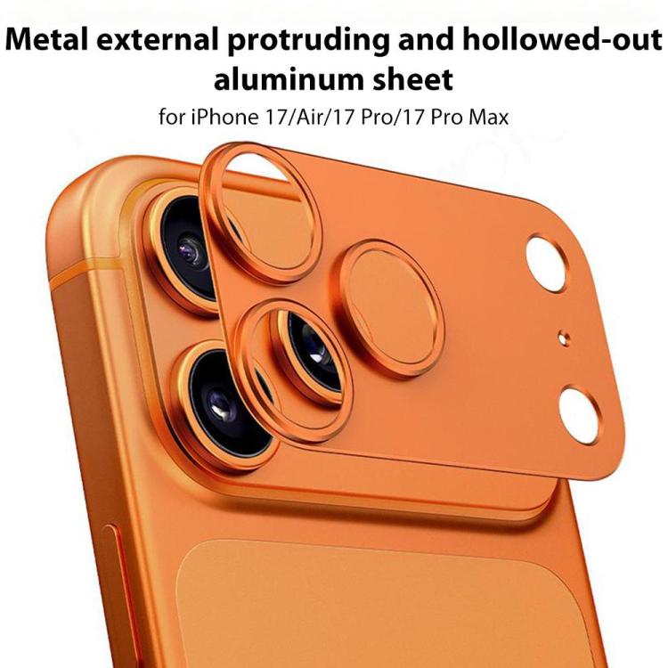 XDcase 5pcs Titanium Alloy Hollow Camera Lens Protector, For iPhone 17 Pro Max, For iPhone 17 Pro