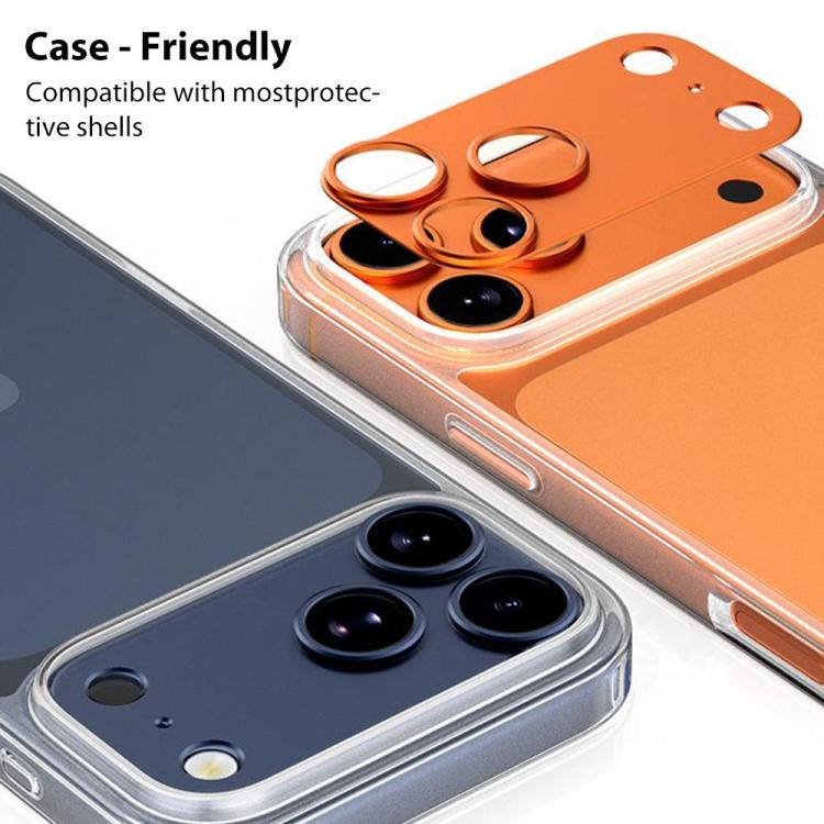 XDcase 5pcs Titanium Alloy Hollow Camera Lens Protector, For iPhone 17