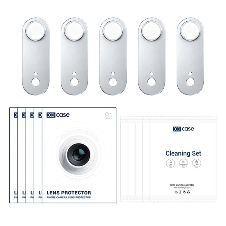 XDcase 5pcs Titanium Alloy Hollow Camera Lens Protector, For iPhone Air