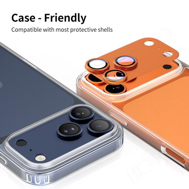 XDcase 5pcs Armor Full-Coverage Frosted Metal Camera Lens Ring Film, For iPhone Air