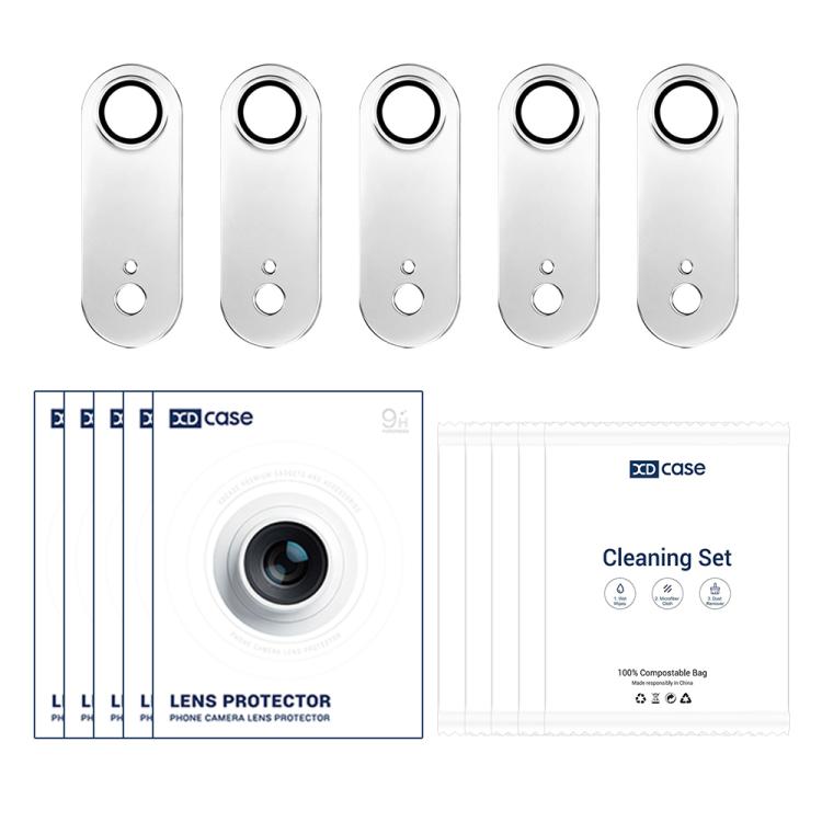 XDcase 5pcs Armor Full-Coverage Frosted Metal Camera Lens Ring Film, For iPhone Air