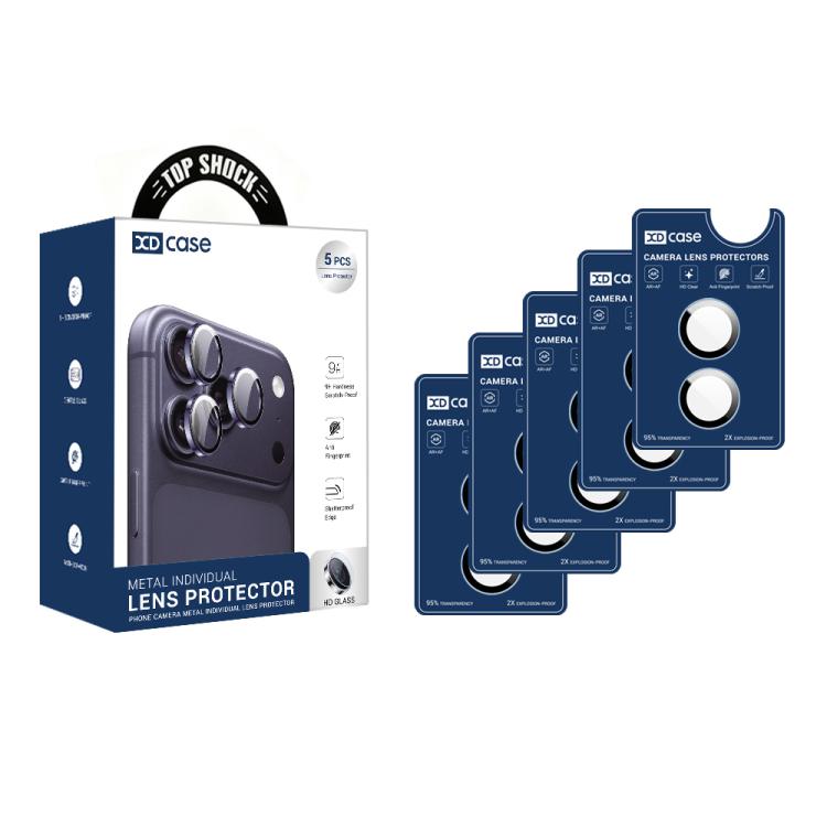 XDcase 5pcs AF + AR Hawkeye Camera Lens Protector with Alignment Tool, For iPhone 17