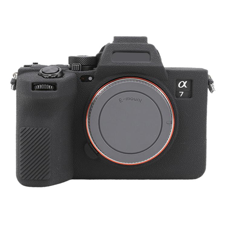 Litchi Texture Soft Silicone Protective Case, For Sony Alpha 7 V / ILCE-7M5
