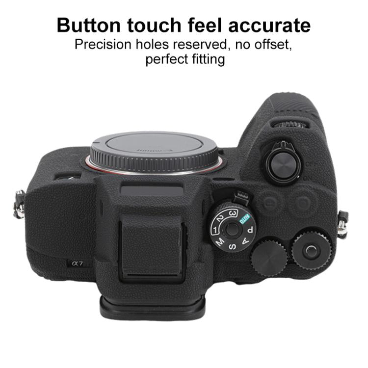 Litchi Texture Soft Silicone Protective Case, For Sony Alpha 7 V / ILCE-7M5