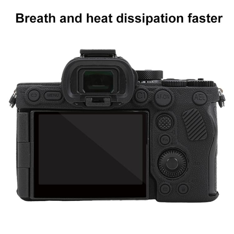 Litchi Texture Soft Silicone Protective Case, For Sony Alpha 7 V / ILCE-7M5
