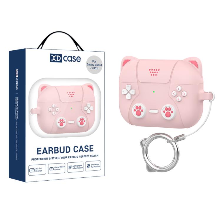 XDcase Retro Cat Cartoon Silicone Earbuds Case, For Samsung Galaxy Buds3 / 3 Pro / 3 FE
