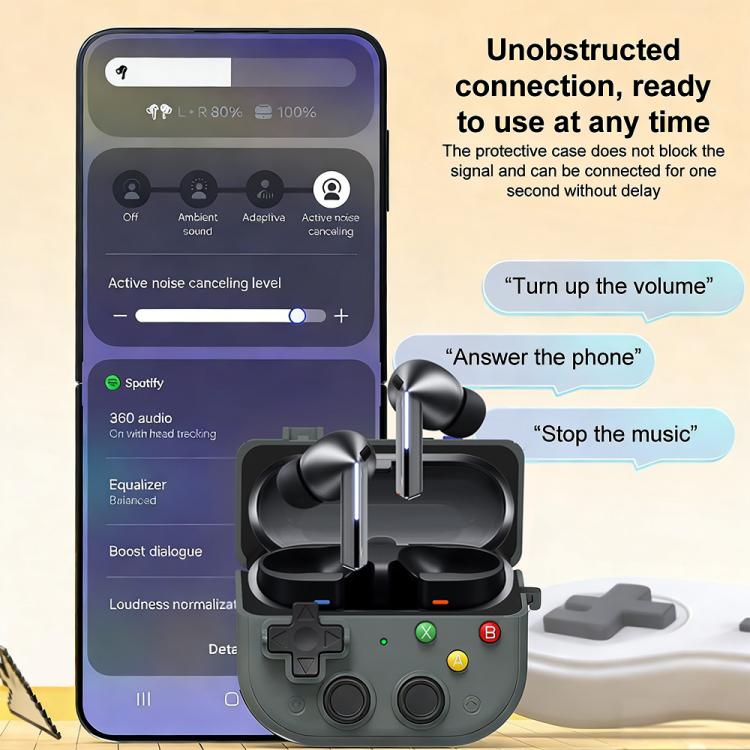 XDcase Retro Game Console Design Earbuds Protective Case, For Samsung Galaxy Buds3 / 3 Pro / 3 FE