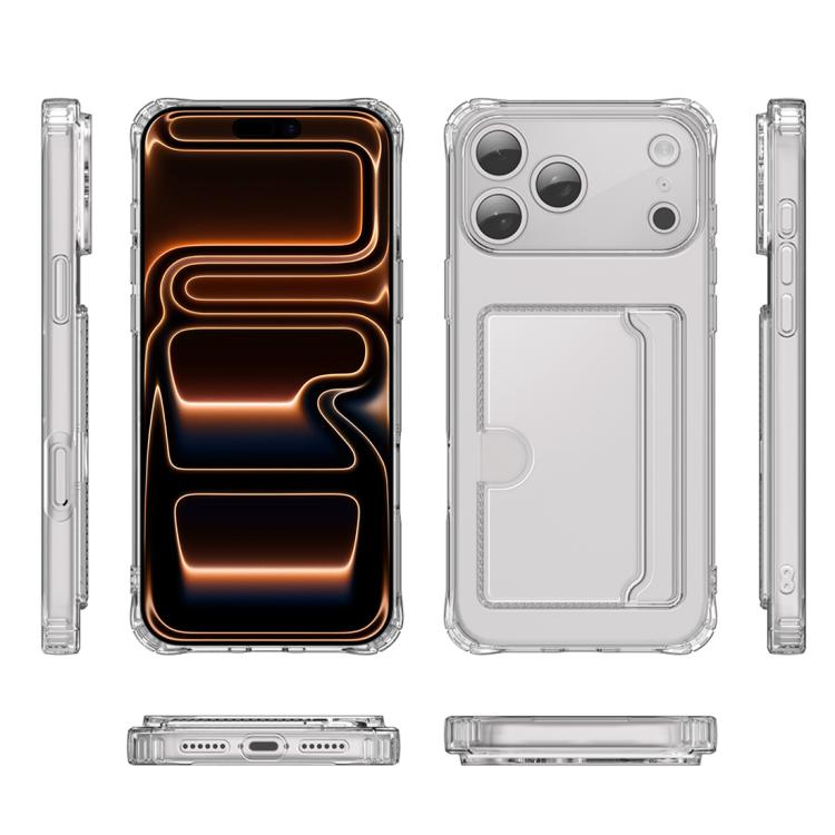 XDcase Clear TPU Card Slot Precision Hole Phone Case, For iPhone 17 Pro Max, For iPhone 17 Pro, For iPhone 17, For iPhone Air