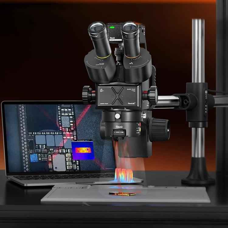 QianLi 6558 6.5X-58X Gorilla Trinocular Microscope with Light Source + CX60S Camera, with Light Source + CX60S Camera,US Plug, with Light Source + CX60S Camera,EU Plug