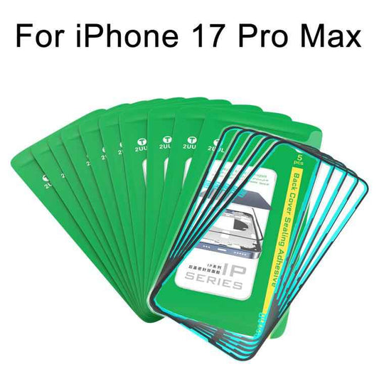 2UUL IP Series Back Cover Sealing Adhesive (50pcs/Box), For iPhone 17 Pro Max, For iPhone 17 Pro, For iPhone 17, For iPhone Air, For iPhone 16 Pro Max, For iPhone 16 Pro, For iPhone 16 Plus, For iPhone 16, For iPhone 15 Pro Max, For iPhone 15 Pro      ...