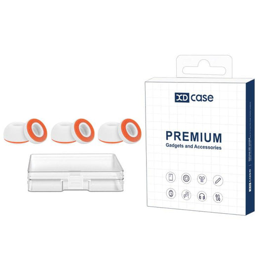 XDcase 3 Pairs Replacement Silicone Sponge Ear Tips, M Size, 3 Pairs M Size