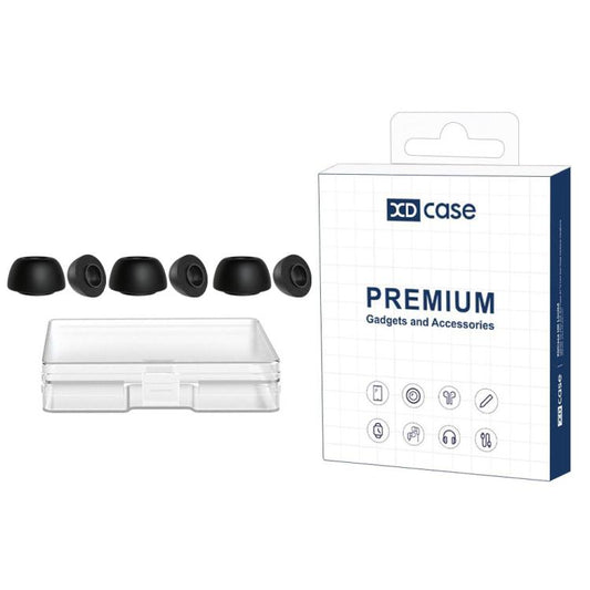 XDcase 3 Pairs Replacement Memory Foam Ear Tips, L Size, 3 Pairs L Size