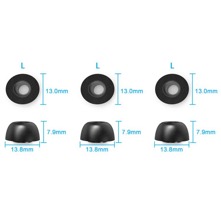XDcase 3 Pairs Replacement Memory Foam Ear Tips, L Size, 3 Pairs L Size