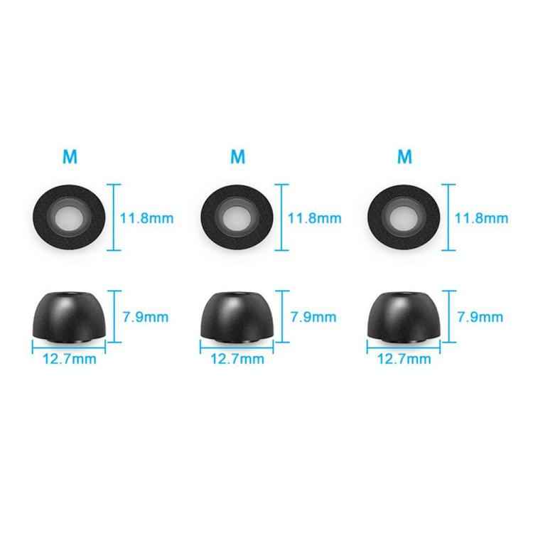 XDcase 3 Pairs Replacement Memory Foam Ear Tips, M Size, 3 Pairs M Size