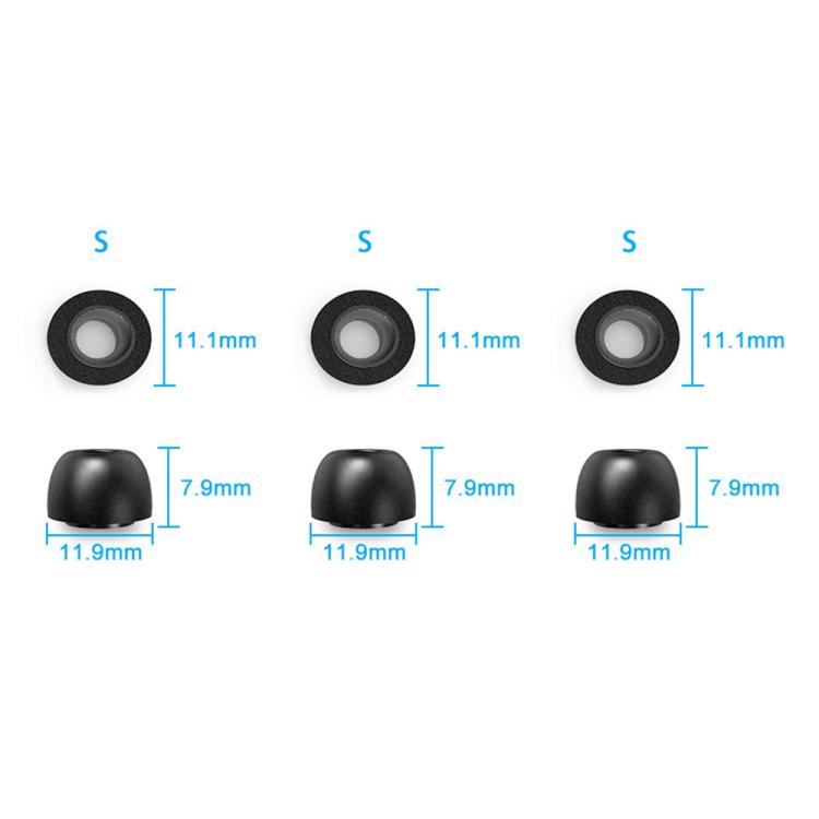 XDcase 3 Pairs Replacement Memory Foam Ear Tips, S Size, 3 Pairs S Size