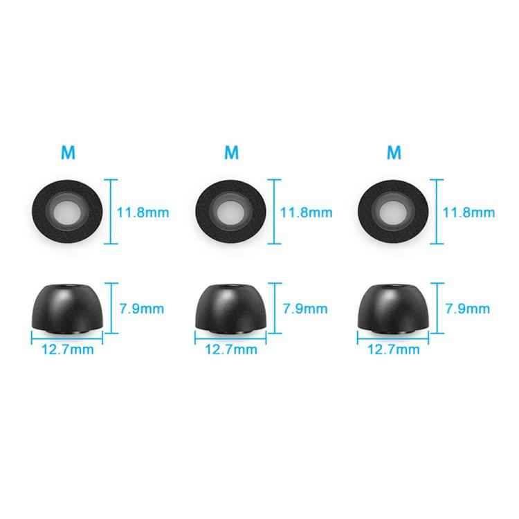XDcase 3 Pairs Replacement Memory Foam Ear Tips, M Size, 3 Pairs M Size