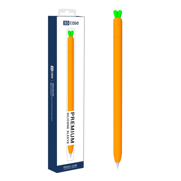 XDcase Cute Carrots Design Anti-Slip Silicone Stylus Pen Sleeve, For Apple Pencil Pro / 2