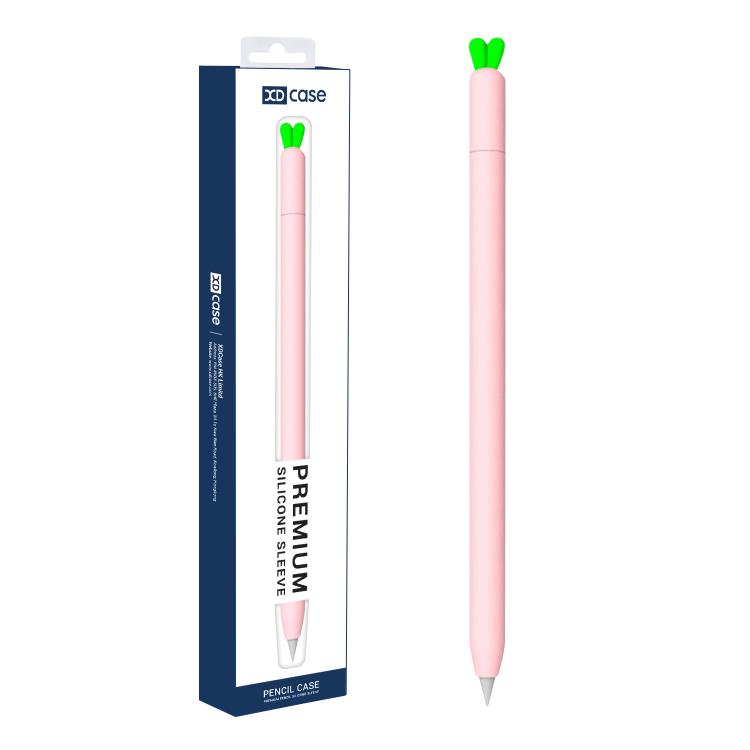 XDcase Cute Carrots Design Anti-Slip Silicone Stylus Pen Sleeve, For Apple Pencil Pro / 2