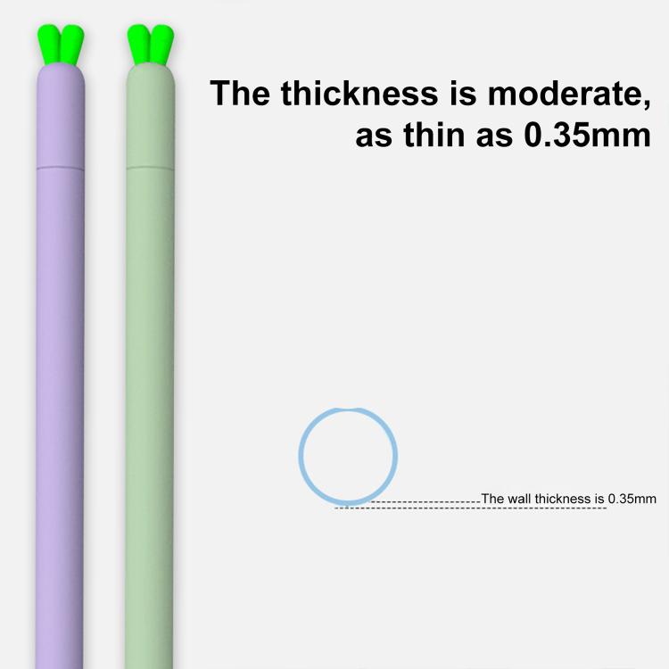 XDcase Cute Carrots Design Anti-Slip Silicone Stylus Pen Sleeve, For Apple Pencil Pro / 2