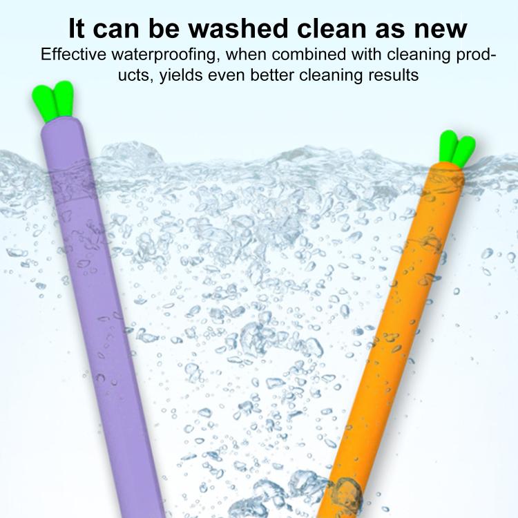 XDcase Cute Carrots Design Anti-Slip Silicone Stylus Pen Sleeve, For Apple Pencil Pro / 2
