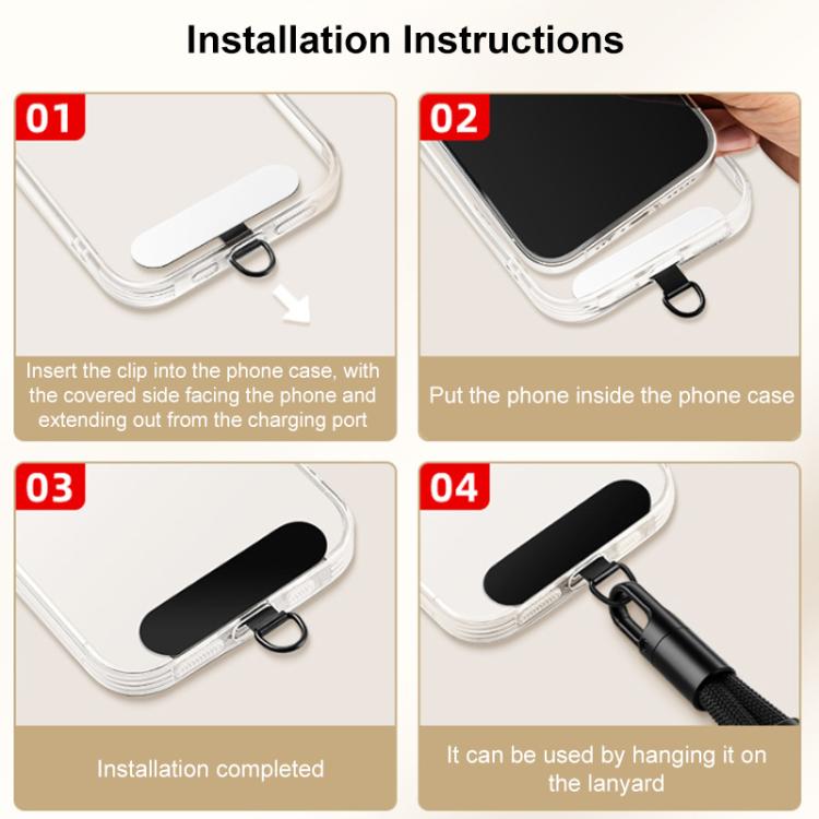XDcase Detachable 3-in-1 Crossbody / Neck / Wrist Strap Anti-Lost Phone Lanyard with Tab