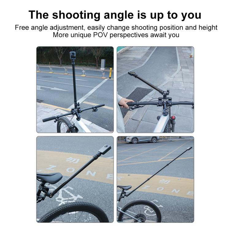 Universal Action Camera Bicycle Handlebar Double-Crab Clamp, With Adapter & Screw, Single Clamp, With Extension Rod & Adapter & Screw, With Extension Rod