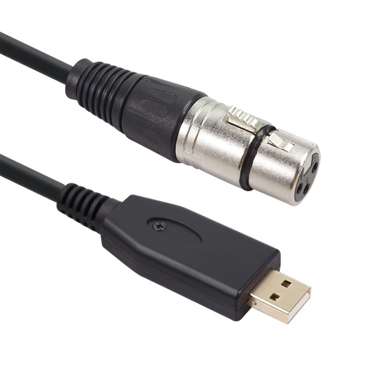 US18 USB to XLR Female Microphone Recording Cable, 2m, 3m