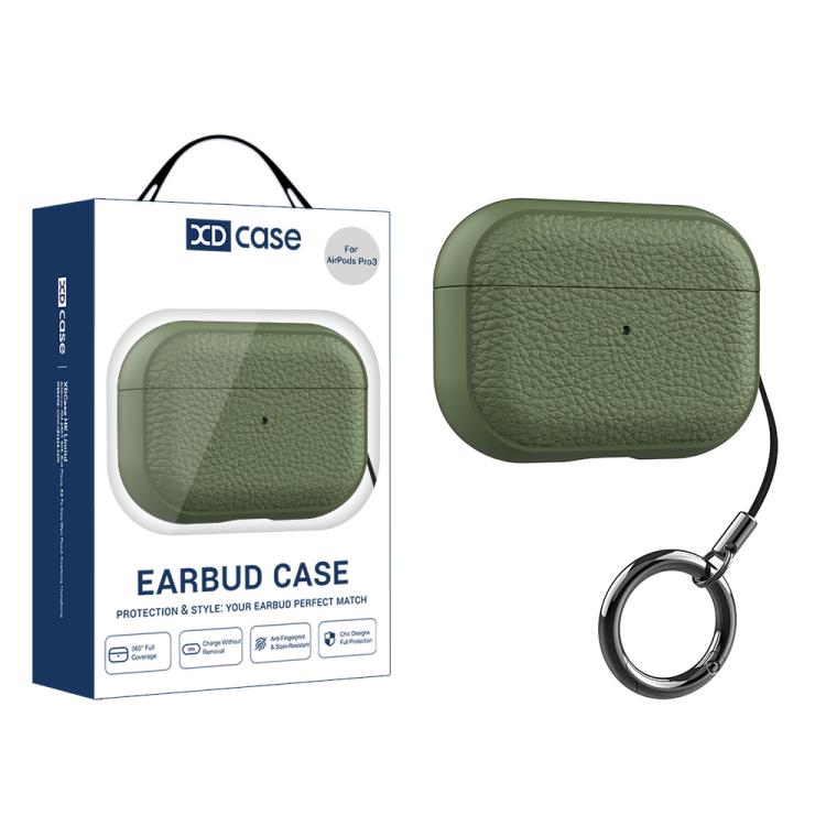 XDcase Lychee Texture TPU Earbuds Case with Buckle, For AirPods Pro 3, For AirPods 4, For AirPods Pro 2 / 1