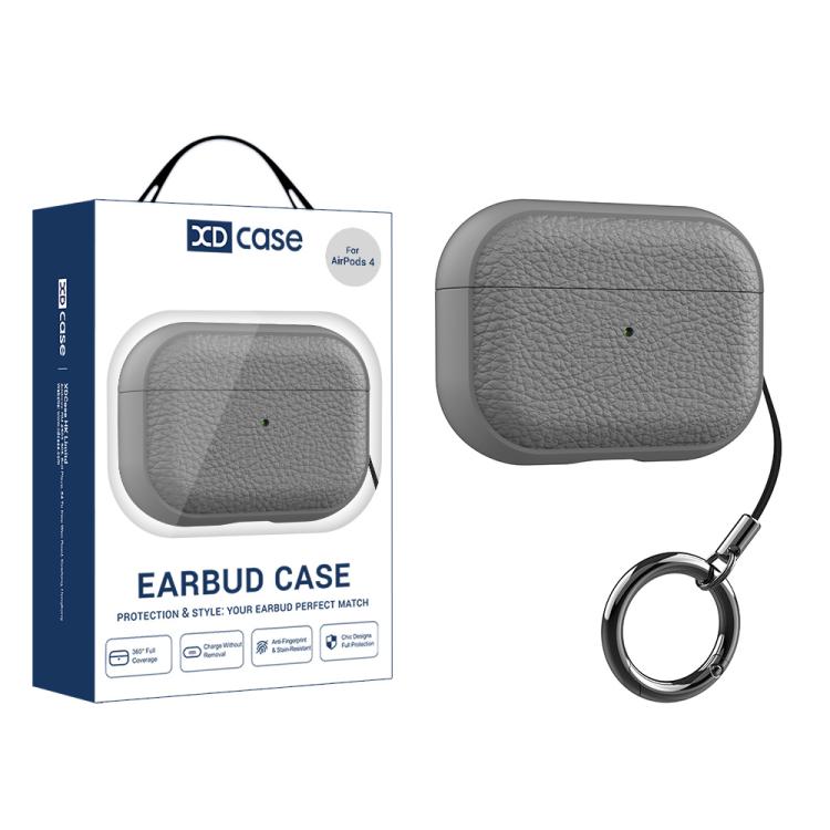 XDcase Lychee Texture TPU Earbuds Case with Buckle, For AirPods Pro 3, For AirPods 4, For AirPods Pro 2 / 1