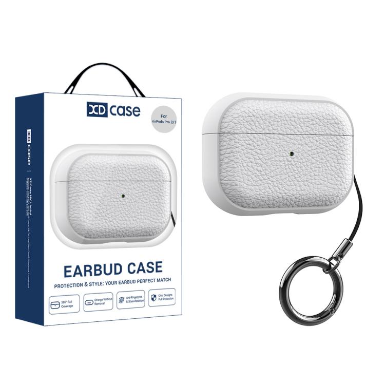 XDcase Lychee Texture TPU Earbuds Case with Buckle, For AirPods Pro 3, For AirPods 4, For AirPods Pro 2 / 1
