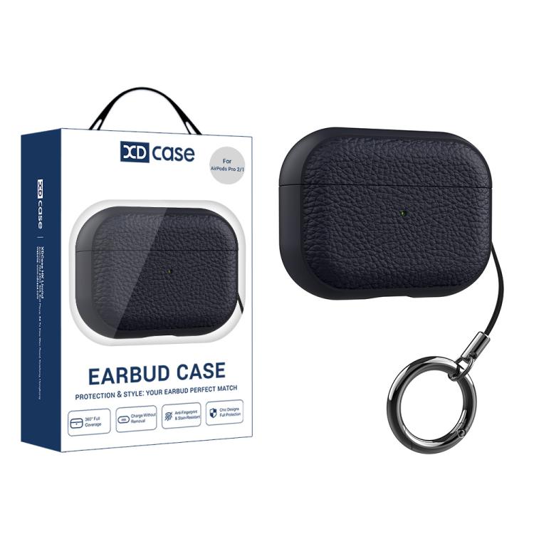 XDcase Lychee Texture TPU Earbuds Case with Buckle, For AirPods Pro 3, For AirPods 4, For AirPods Pro 2 / 1