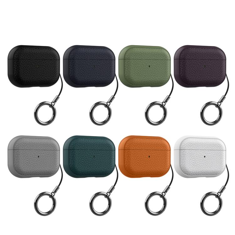XDcase Lychee Texture TPU Earbuds Case with Buckle, For AirPods Pro 3, For AirPods 4, For AirPods Pro 2 / 1
