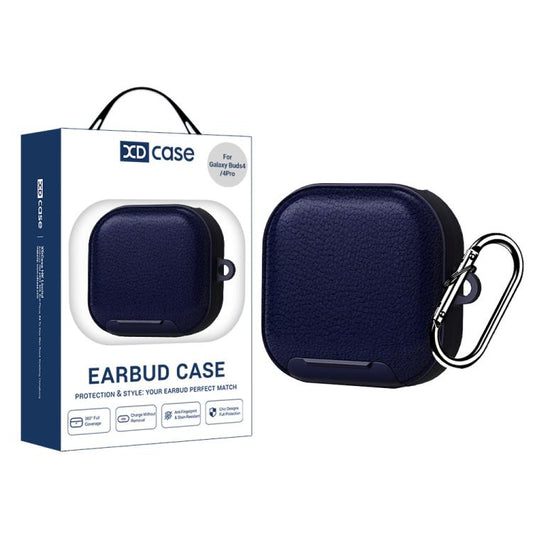 XDcase Lychee Texture Earbuds Case with Holder, For Samsung Galaxy Buds4 / 4 Pro